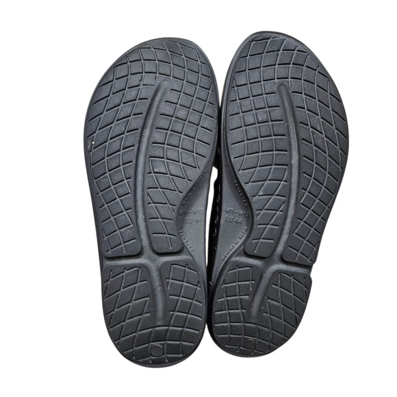 OOFOS Black OOfoam Recovery Flip Flop Sandals‎ Men\'s 11 Women\'s 13 Minimalist main image 6